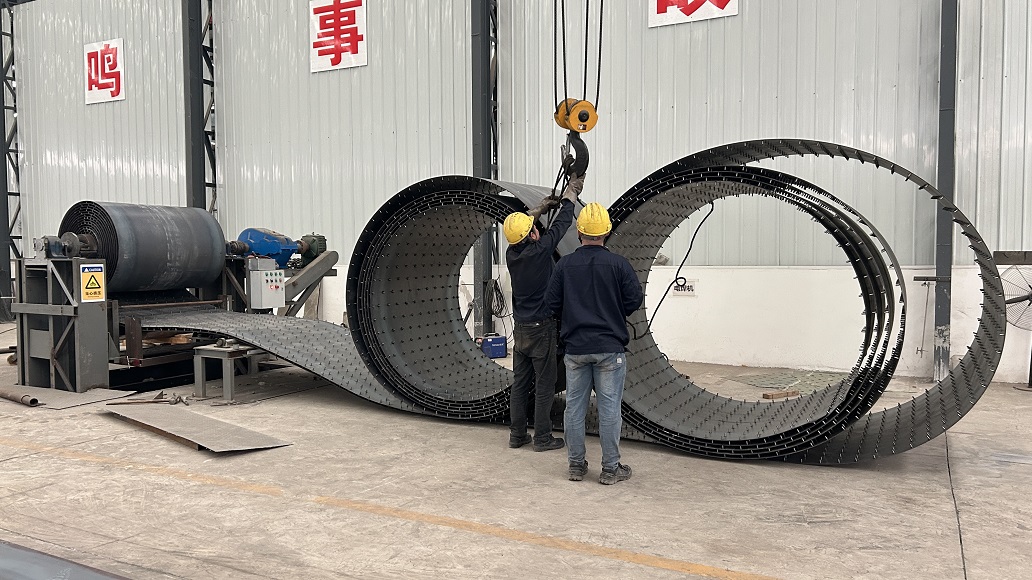 辉县酒精厂螺旋板换热器碳钢材质卷制图